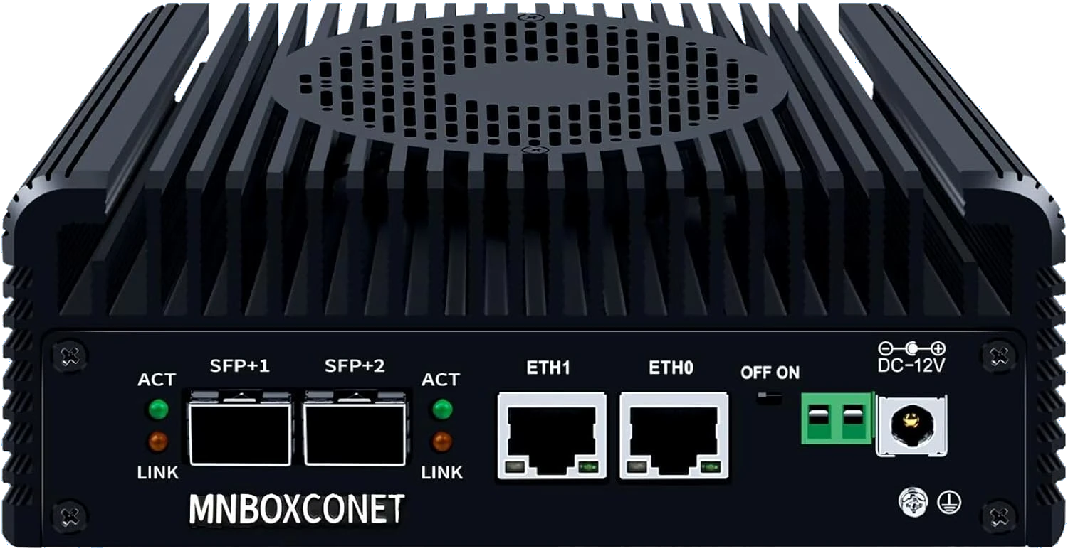 Firewall Appliance Barebone Intel N355 mit 2x 10 Gbit/s SFP+