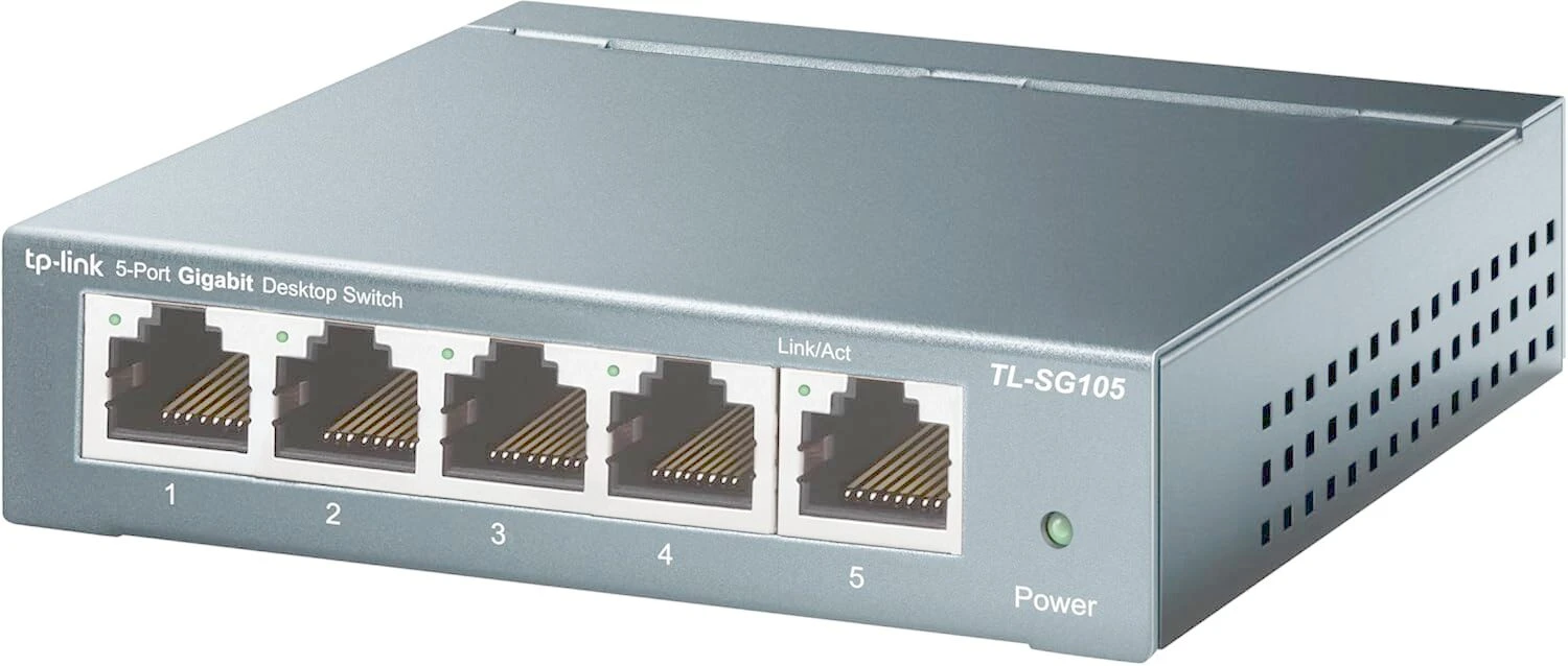 TP-Link TL-SG105 5-Ports Gigabit Netzwerk Switch Front